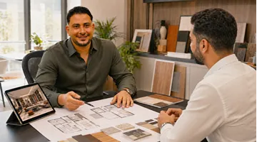 استشارة هندسية مجانية ومناقشة نطاق المشروع مع فريق مقاولون المستقبل