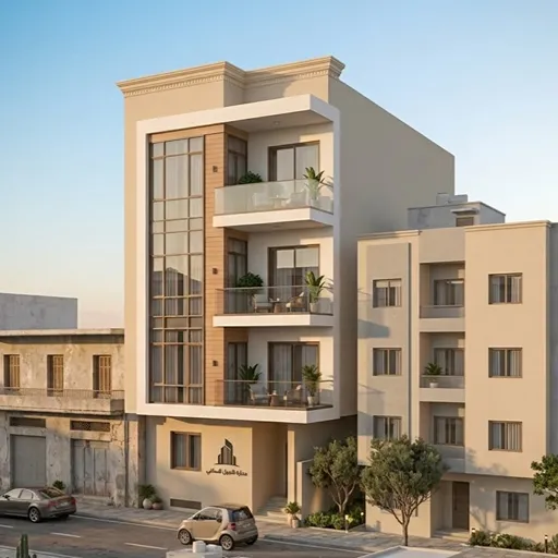 صورة تنفيذ مشروع عمارة النجيلي السكنية