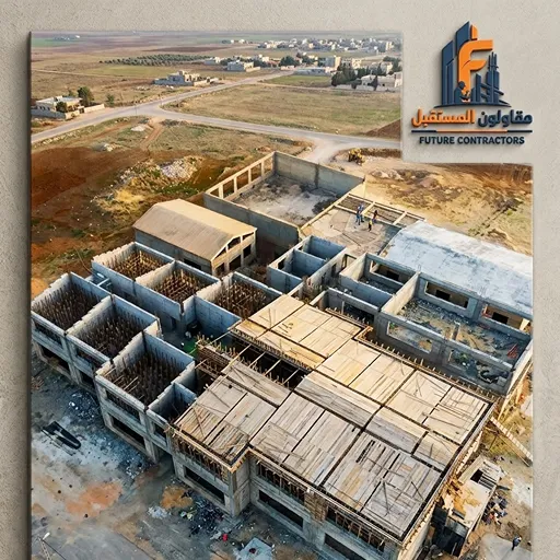 صرح مدرسة شحات النموذجية العامة قبل التنفيذ